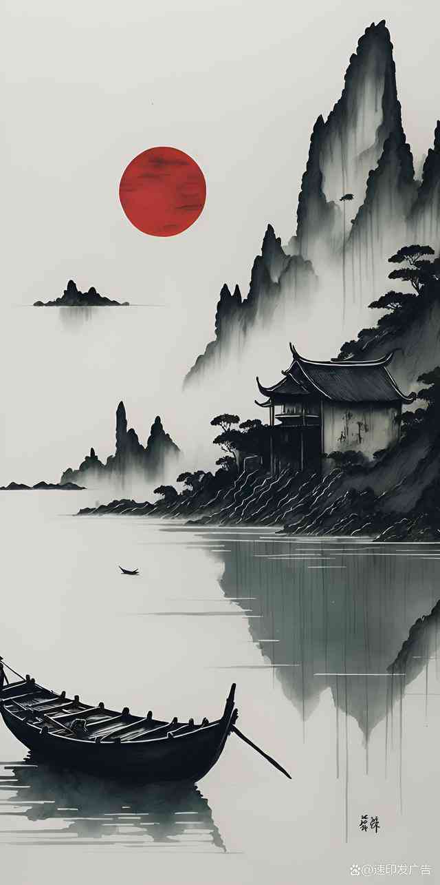 探索AI绘制国韵水墨风景画技艺