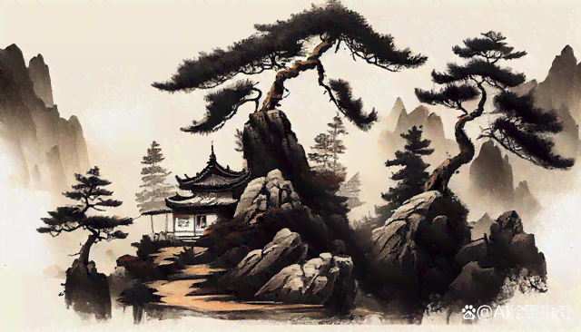 探索AI绘制国韵水墨风景画技艺