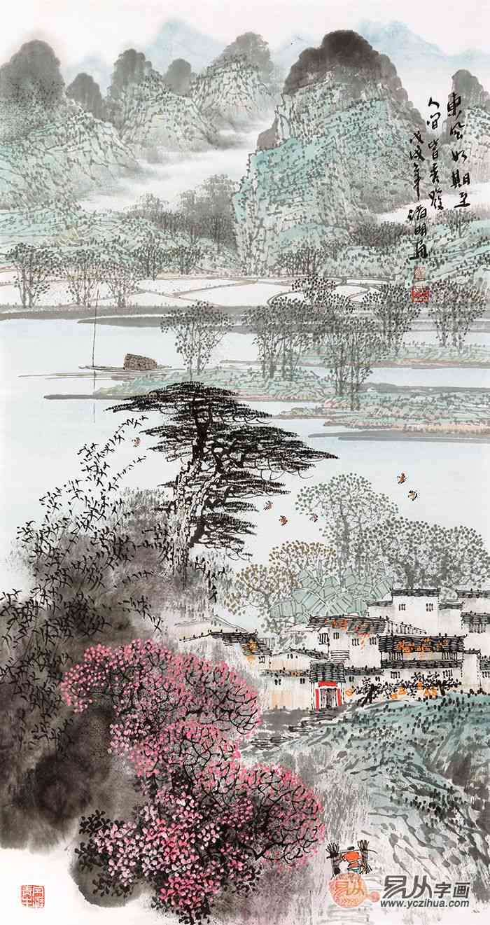 探索AI绘制国韵水墨风景画技艺