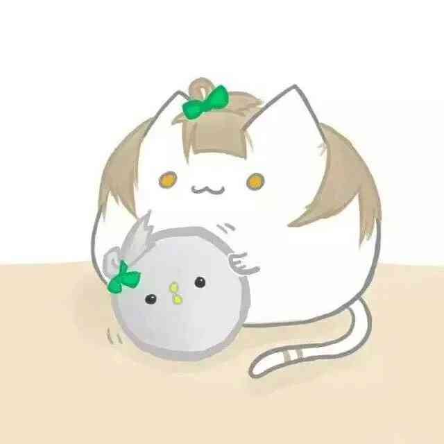 二次元猫咪可爱：头像表情包大全