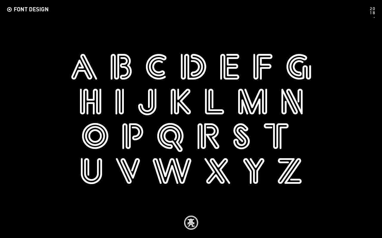 ai英文字体创作