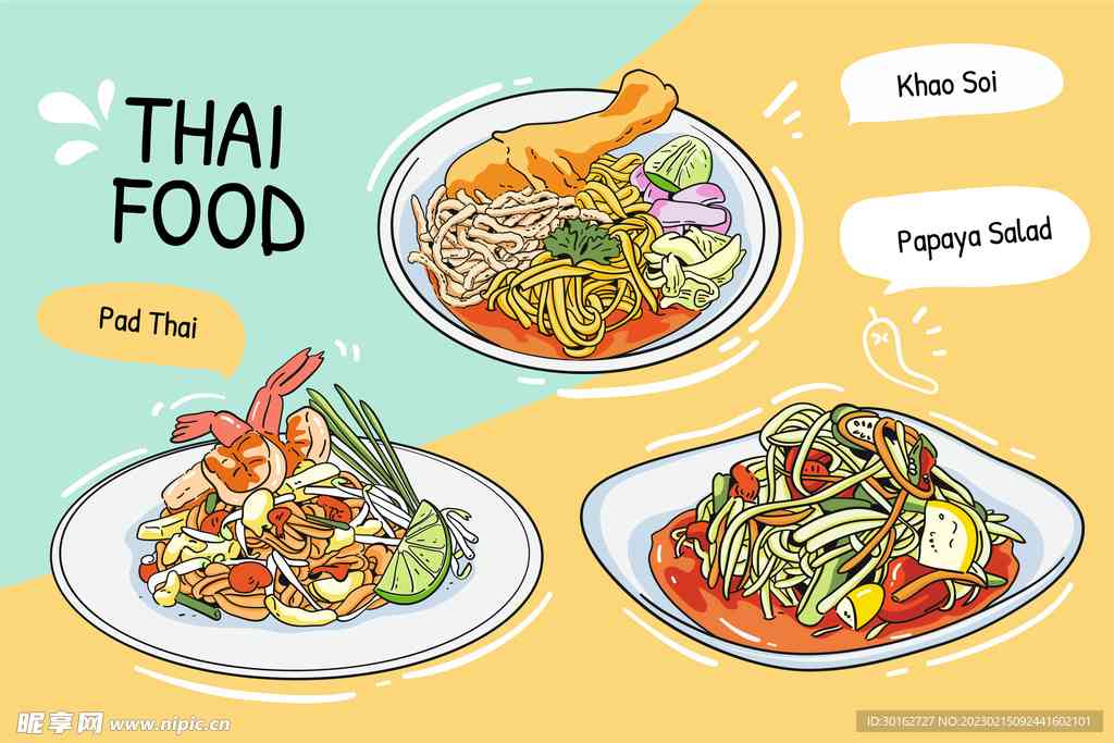 AI插画教程美食文案