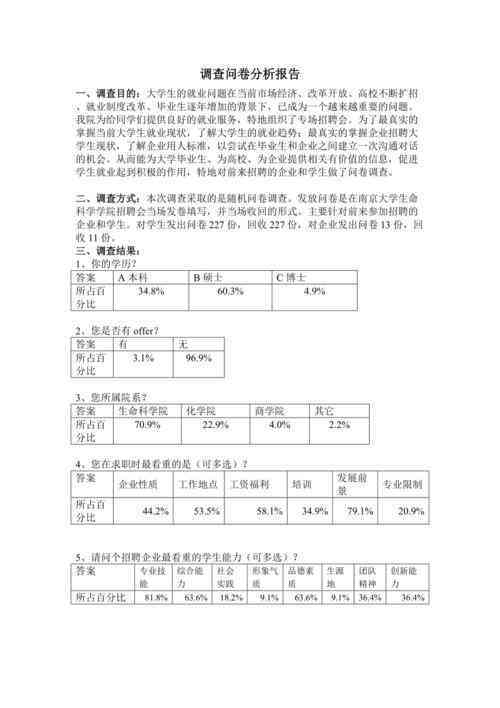 '基于问卷调查的学术论文数据分析报告模板'