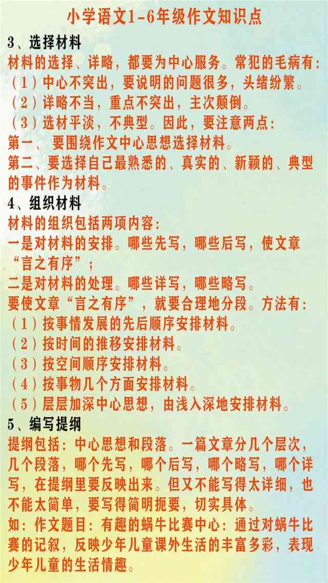 小学作文写作全攻略：技巧、要点与常见问题解答