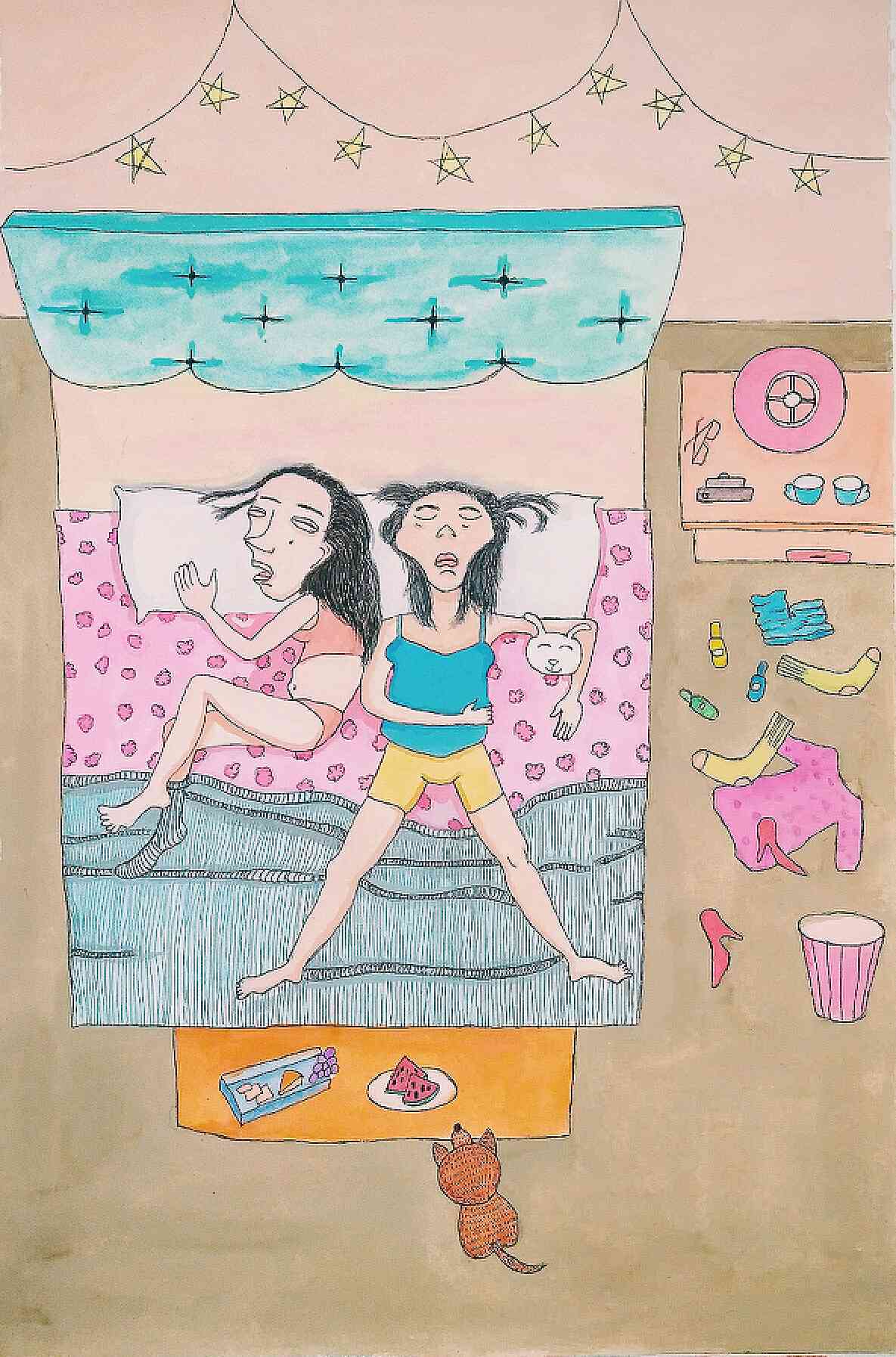 闺蜜绘画时光：一起探索艺术创作与增进友谊的完美结合
