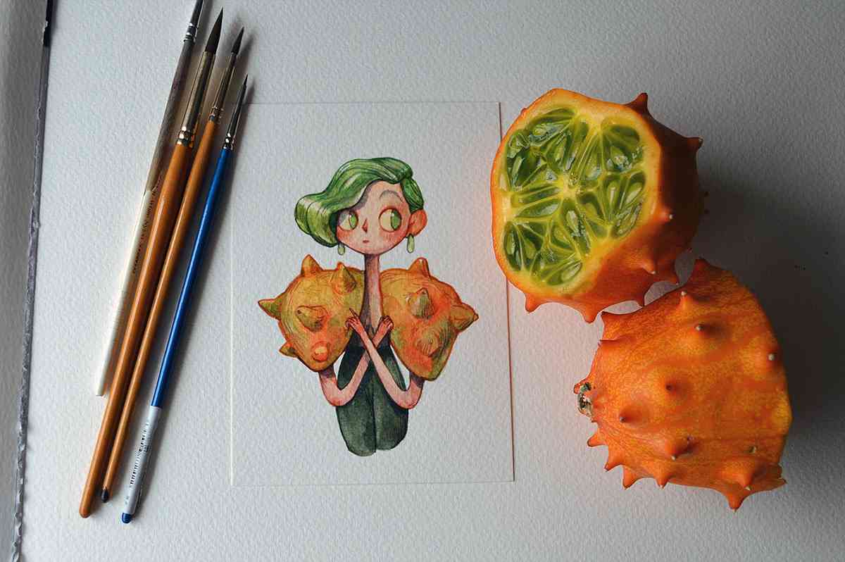 创意果味插画集：探索美水果的艺术魅力