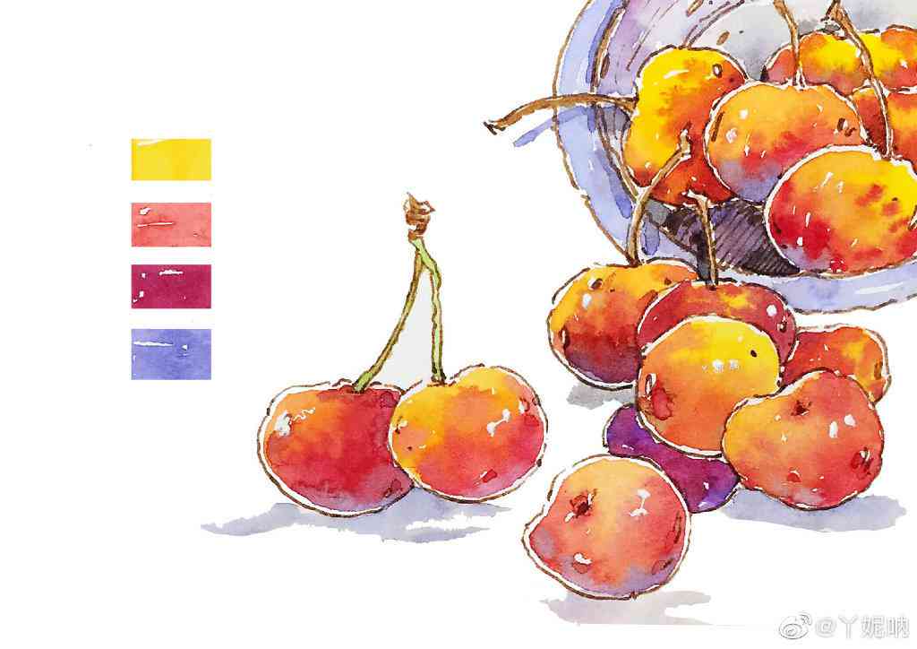 ai插画水果创意文案