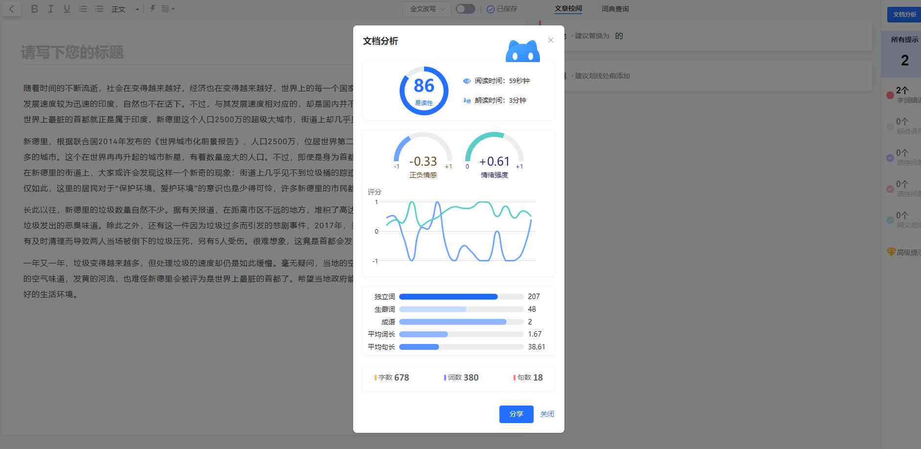 写作猫ai生成的字数是多少