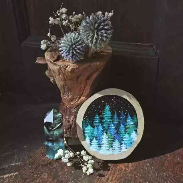 洋菊花石手工雕刻ai创作