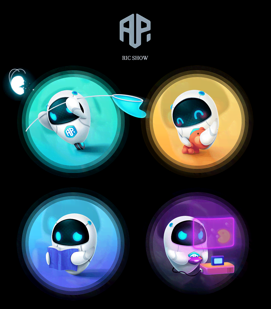 ai创作科技感ip