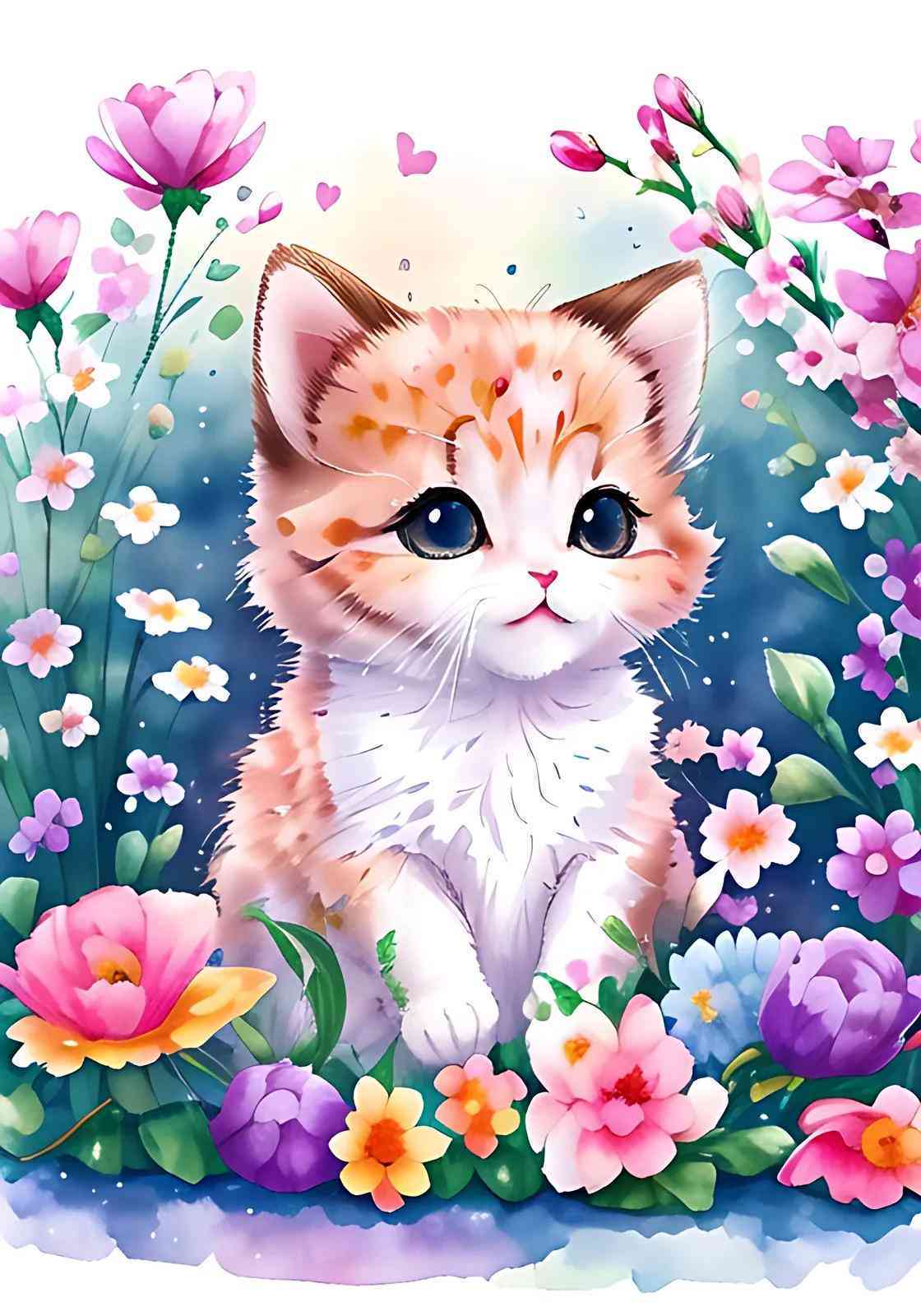 猫咪AI绘画文案简短可爱，萌趣十足！
