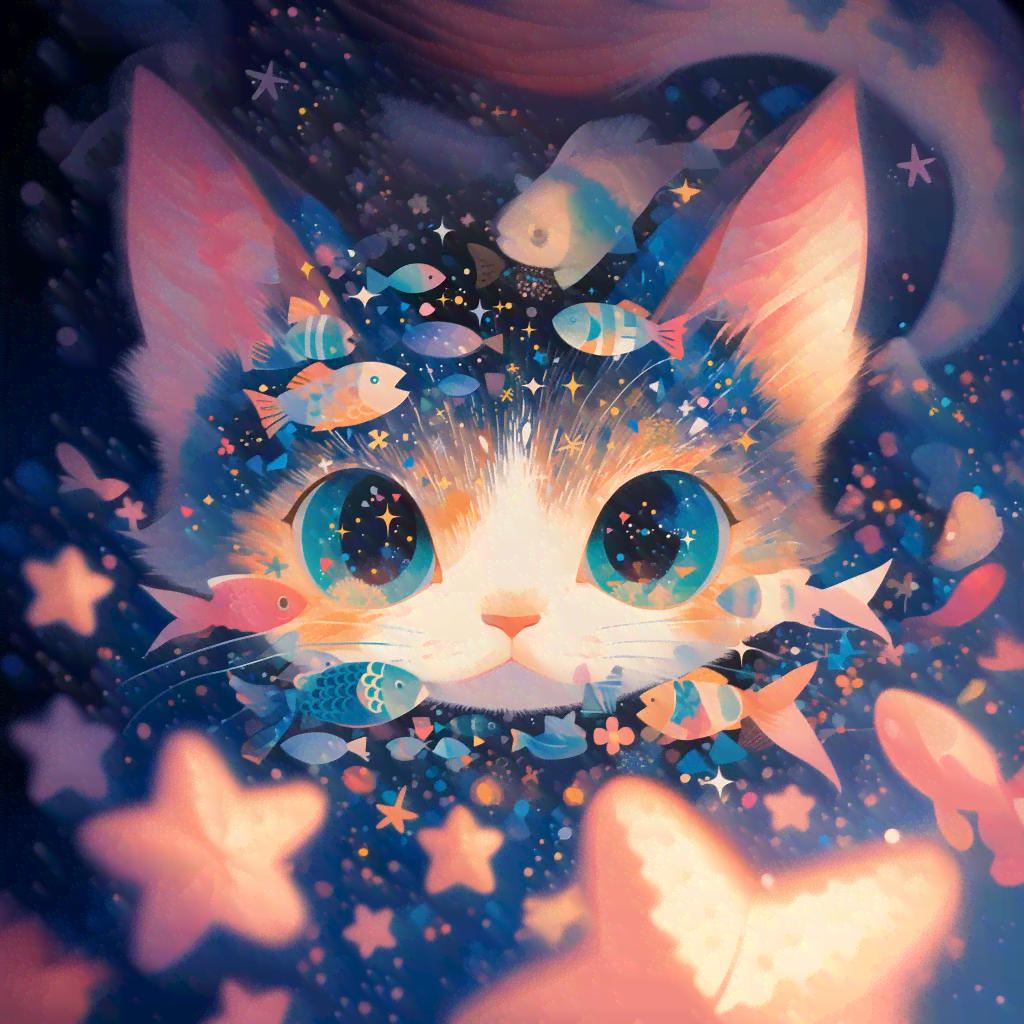 猫咪趣味AI绘画：毛茸茸的创意小可爱速递