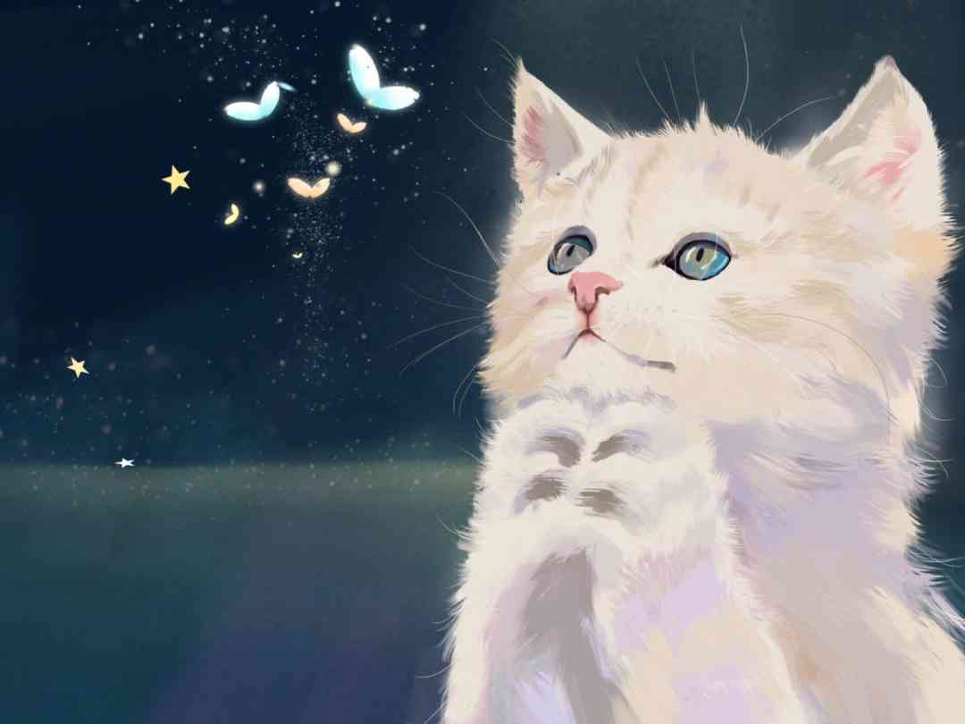 猫咪二次元ai绘画文案