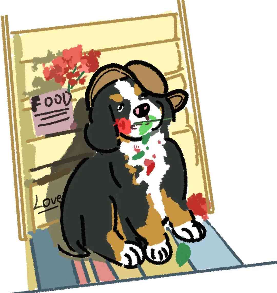 卡通版恩山犬趣味头像