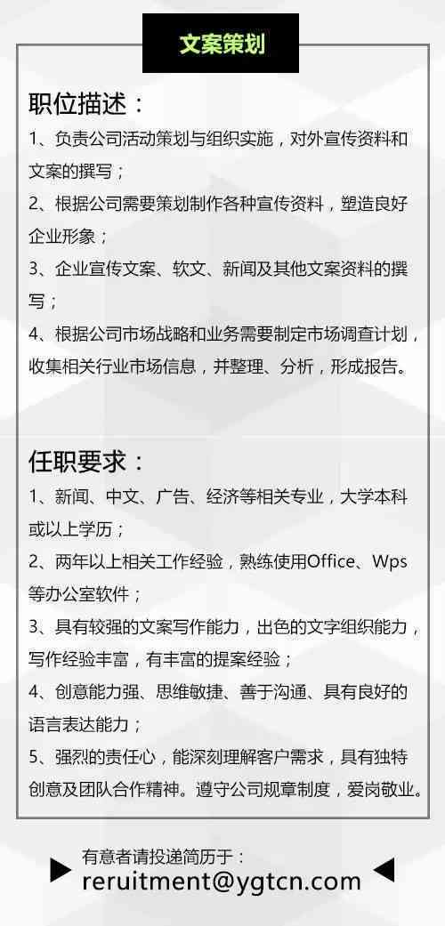 ai招聘海报文案怎么做