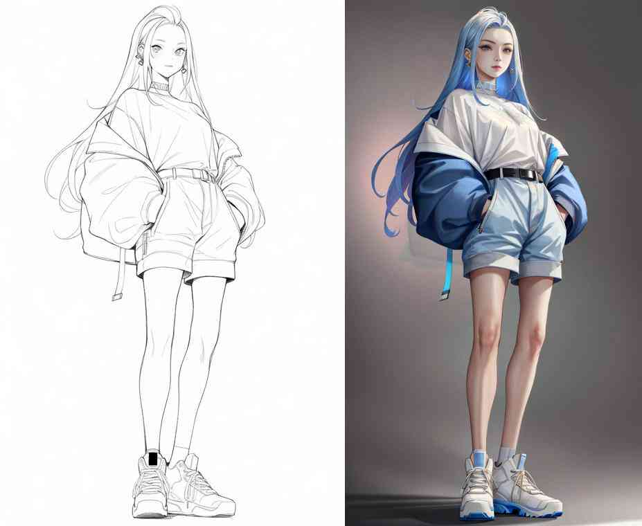 ai绘画画人物速写创作步骤