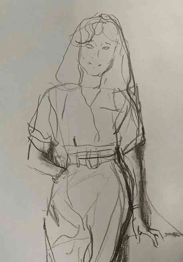 ai绘画画人物速写创作步骤