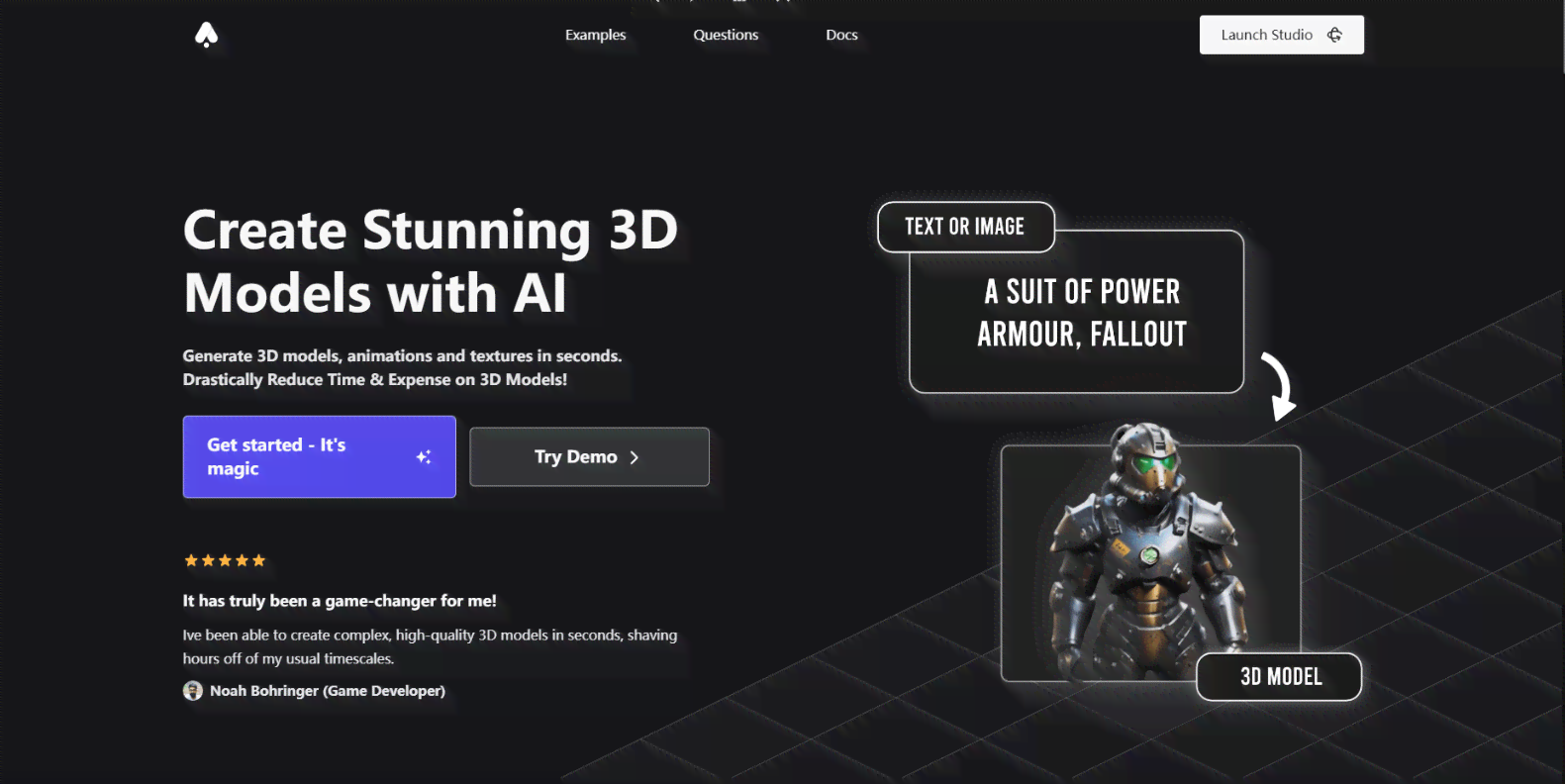 智能ai创作3d动画模型软件