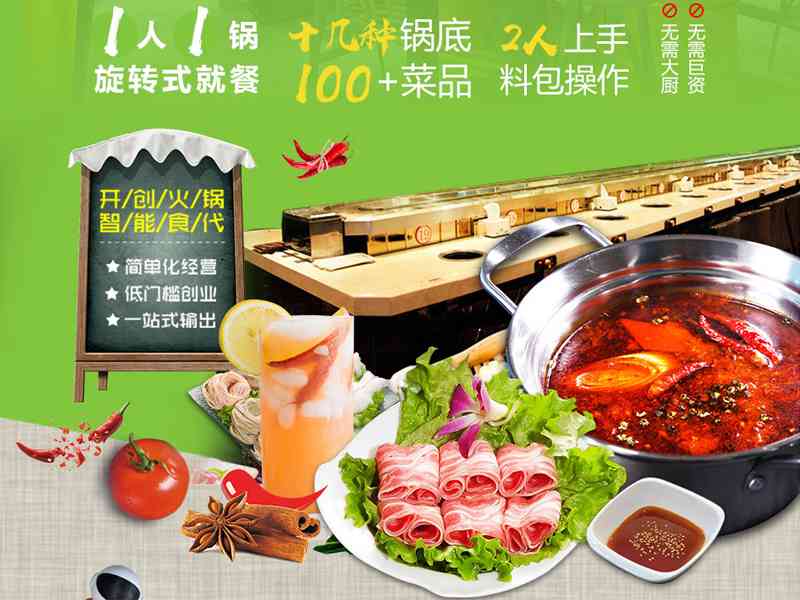 AI旋转小火锅文案