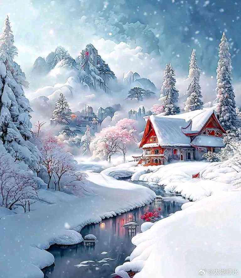 ai绘画初雪文案
