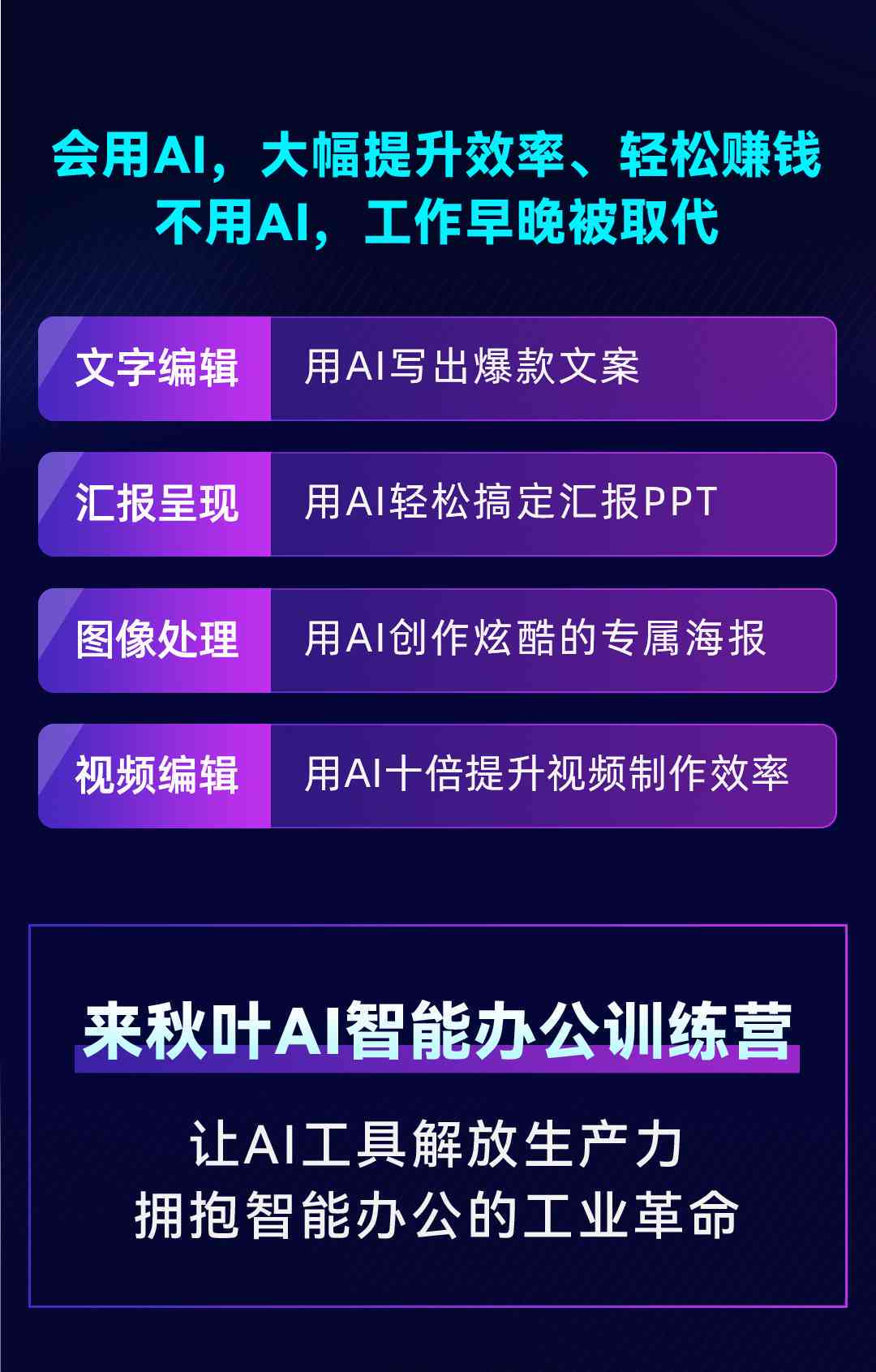 ai培训学校文案怎么写