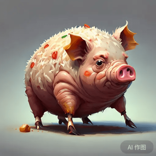 骑着猪猪画画的ai创作者