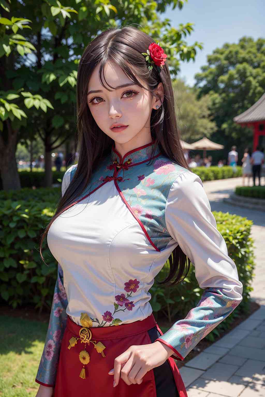 AI绘画文案美女