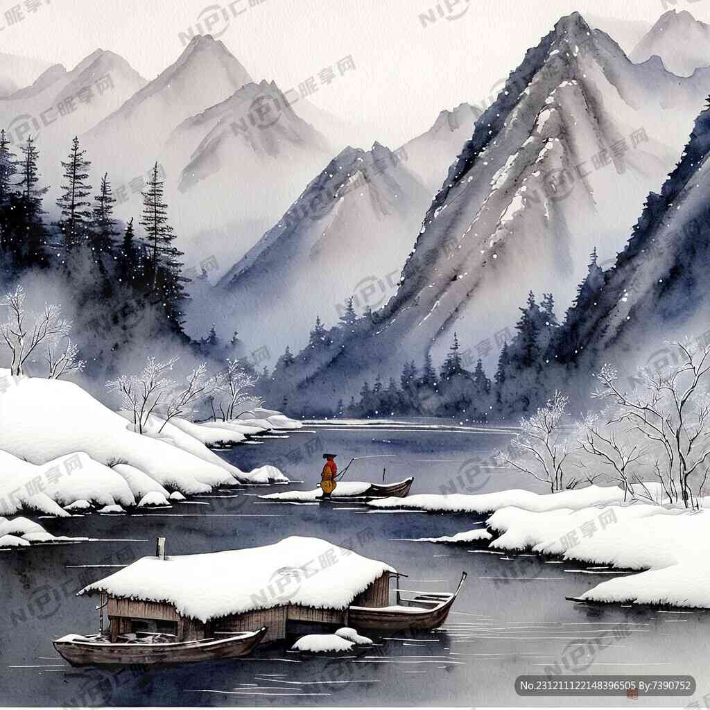 AI创作的雪
