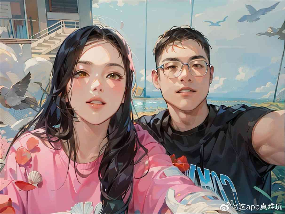 意见ai绘画文案情侣照