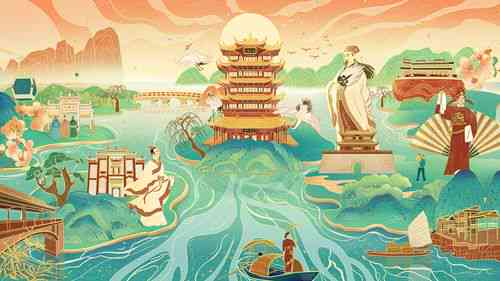 AI创作国风版光谷十景发布