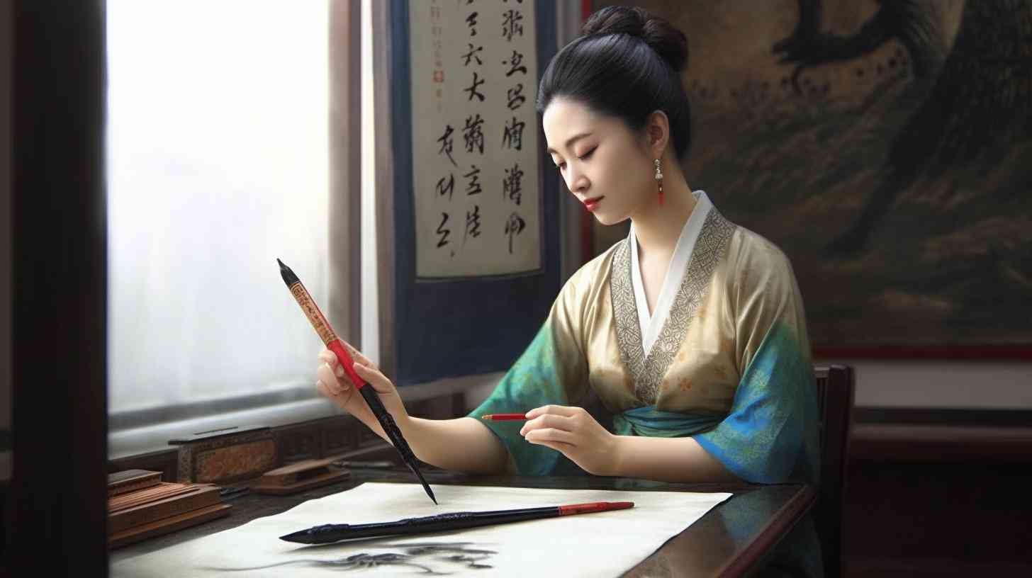 AI创作毛笔书法