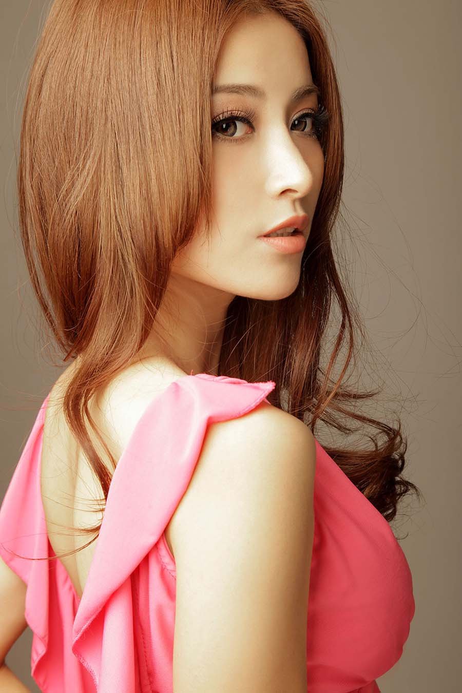 美女模特何静