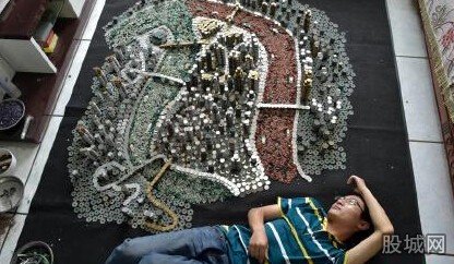 5万硬币堆出重庆城