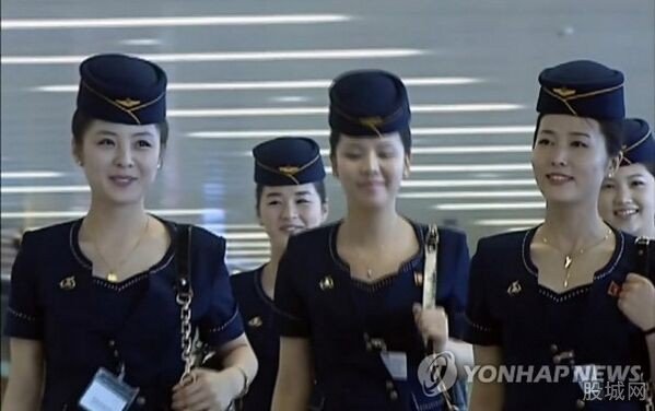 朝鲜空姐颜值爆表