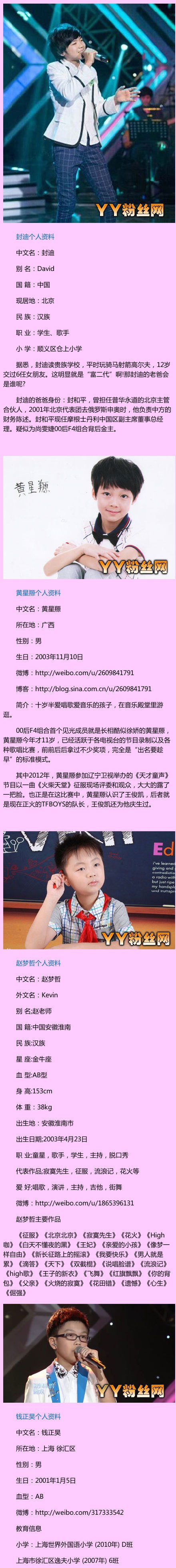 00后f4成员资料