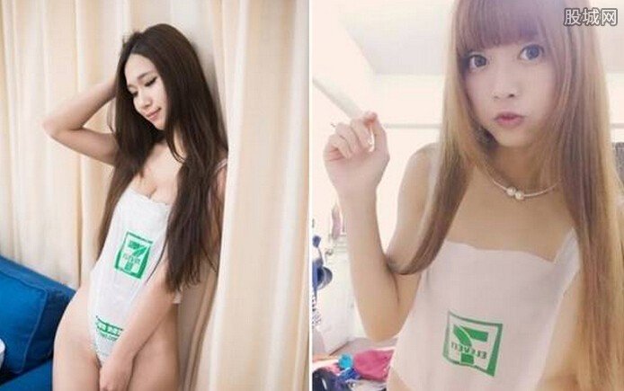 台湾女生穿塑料袋泳衣